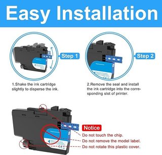 LCL LC424 Tinta Brother DCP-J1200W 3-Pack Negro