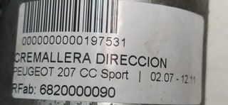 CREMALLERA DIRECCION PEUGEOT 207 CC Sport