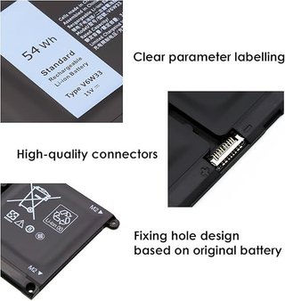 BLESYS Batería 54Wh V6W33 DELL Latitude 3420
