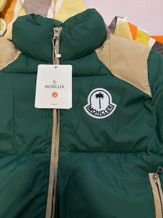 Chaqueta Moncler x Palm Angels Verde/Beige