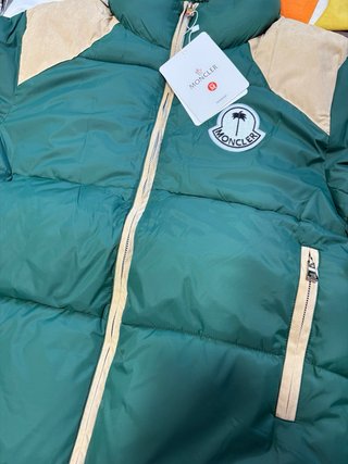 Chaqueta Moncler x Palm Angels Verde/Beige
