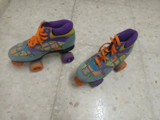 Patines vintage coloridos