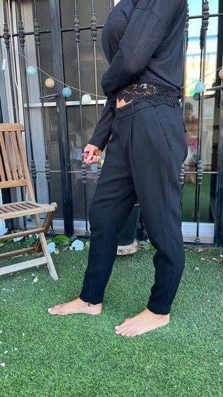 Pantalón Negro Gucci Talla 44