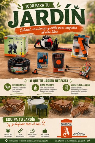 Herramientas y Muebles de Jardín