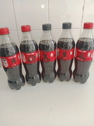 5 Bottiglie Commemorative Coca-Cola Star Wars