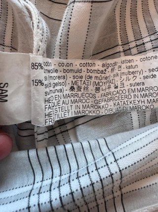 Camicia lunga Zara misto cotone/seta L