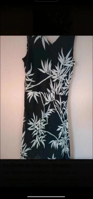 Vestido negro floreado
