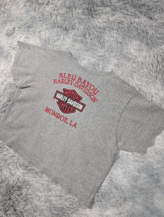 Harley Davidson Camisa Cuadros Western Vintage L'