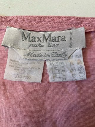 Max Mara Blusa Lino Rosa