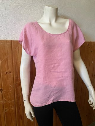 Max Mara Blusa Lino Rosa