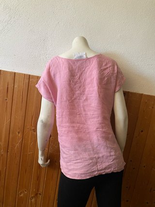 Max Mara Blusa Lino Rosa