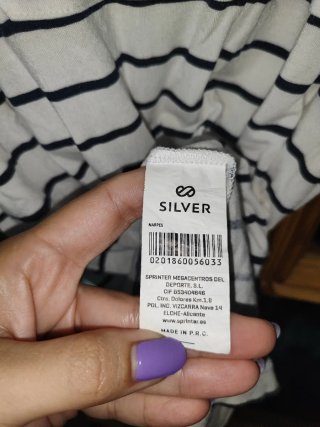 Vestido largo rayas talla S