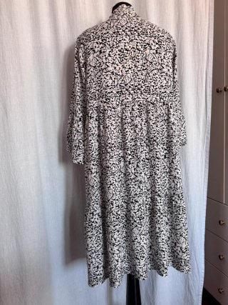 Abito Kaffe viscosa fantasia nero/bianco tg M