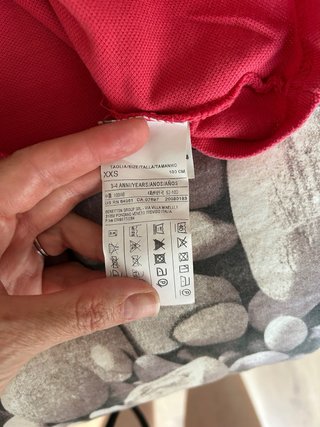Polo niño Benetton rojo