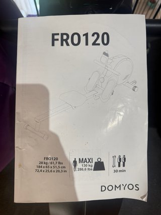 Máquina de remo prácticamente nueva