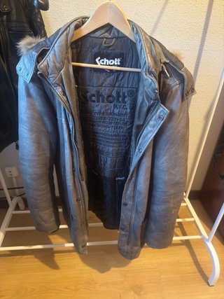 Parka Schott Militar Verde con Capucha