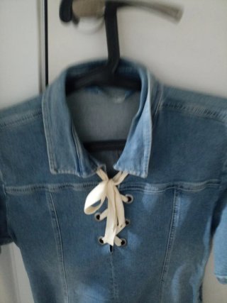 Vestido vaquero desigual
