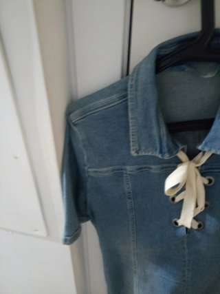 Vestido vaquero desigual