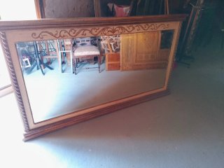 Espejo Grande Madera Pintado a Mano