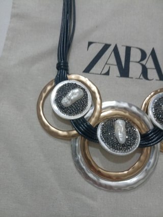 Collar Zara Aros Dorados y Plateados
