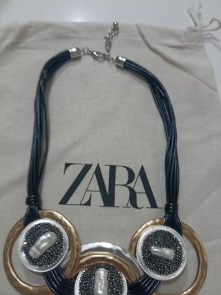 Collar Zara Aros Dorados y Plateados