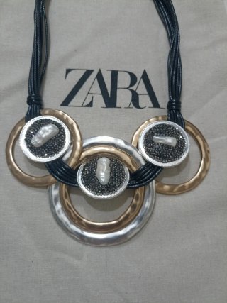 Collar Zara Aros Dorados y Plateados