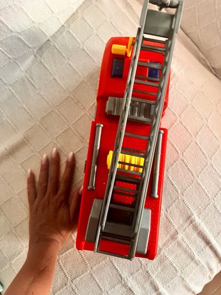 Camión Bomberos Teamsterz Gigante Luz y Sonido