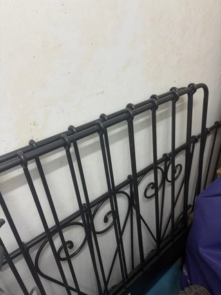 Estructura sofa cama de forja negro 90
