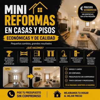 MINI REFORMAS ECONÓMICAS EN CASAS Y PISOS