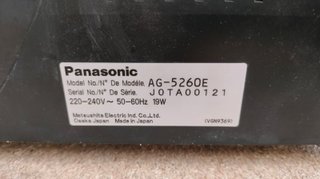 Grabador Panasonic AG-5260 VHS
