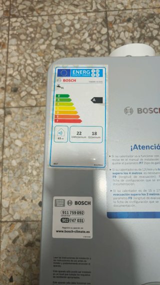 Calentador Junkers Bosch Therm 5600 S