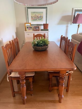 Conjunto de 6 sillas de madera