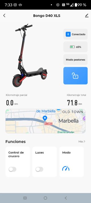 Patinete Eléctrico Negro. Cecotec Bongo D40 XLS