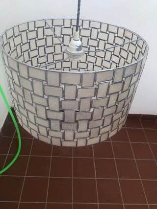 Lámpara de Nácar y Metal