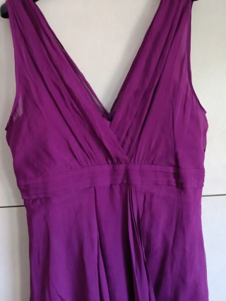 Vestito in seta viola