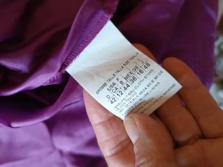 Vestito in seta viola