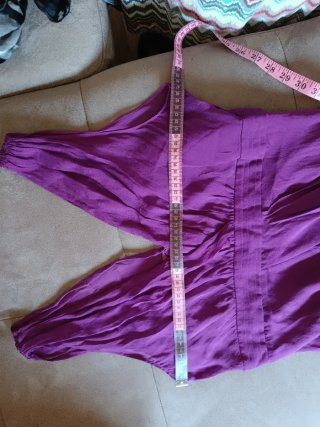 Vestito in seta viola