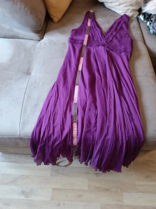 Vestito in seta viola