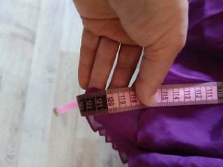Vestito in seta viola