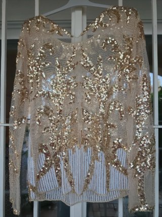 Blusa dorada Papalagi talla única