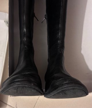Botas mosqueteras de piel negras