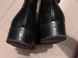 Botas mosqueteras de piel negras