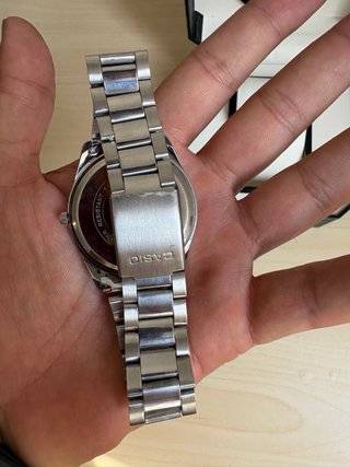 Reloj Casio MTP-1302 Esfera Negra y Dorada