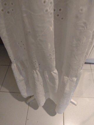 Vestido blanco encaje fresquito para este verano