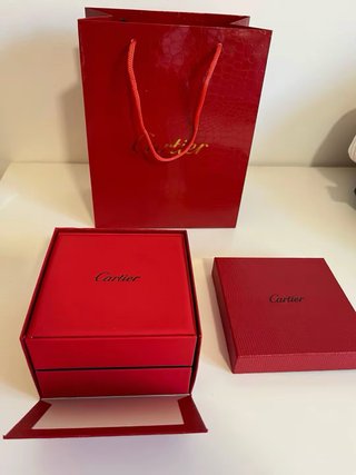 Reloj Cartier Plata y Blanco