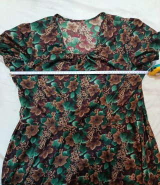 Vestido floral manga corta