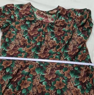 Vestido floral manga corta