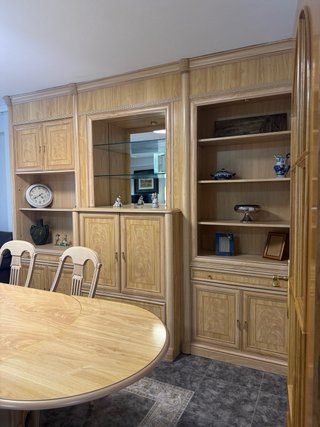 Mesa extensible de madera