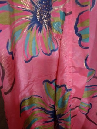 Kaftán de seda estampado floral