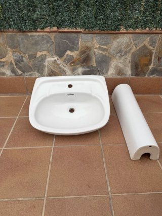 Lavamanos ROCA blanco con pie